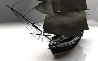 3d model u s constitution ship - U.S.S. CONSTITUTION... by Monkey Wrench